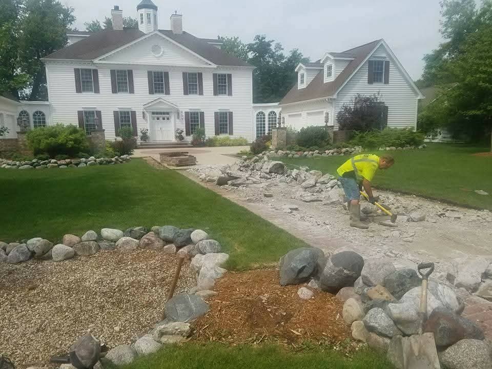 breaking down driveway before starting